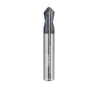 WEXWE Tools Chamfer End Mill,Drill Tip with Cutting Edge for Carving, Drilling and Chamfering Suit for Alloy Steel, Hardened Steel, 90 Degree 2 Flute(3/8-2.5"-2CPS)