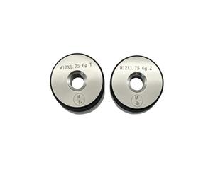WEXWE Tools Thread Ring Gauge M12-1.75 6g, for External Thread with NOT GO Side and GO Side，Two Piece