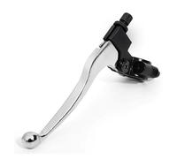 Wexxaii Brake Lever 22mm 7/8-inch Left Aluminum Alloy Clutch Lever Handle Suitable for Pit Bike ATV Motorcycle(Silver)