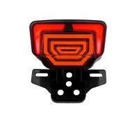 Wexxaii Motorcycle Indicators Tail Light Stop Turn for Signal Direction With Scanning Dynamic Animation Breathing For TMX125/155 CG125(Red light)