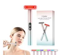 weyais Red-Light-Therapy，Face Massager for Skin Care，Led Facial Light Therapy 7 Colors Eye Beauty Wand