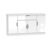 Weybourne Large Cupboard White 4 Doors 1 Drawer