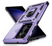 Weycolor for Samsung Galaxy S23 Ultra Case with Camera Lens Cover,10 FT Military Grade Drop Protection, Magnetic Ring Holder Kickstand Protective Phone Case for Samsung Galaxy S23 Ultra, Lavender