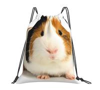 WEYEZE Cute Guinea Pig Drawstring Bags String Sports Bag Waterproof Drawstring Gym Backpack for Swim Travel