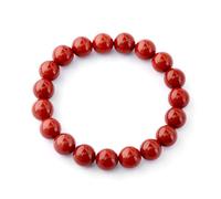 WEYIMVTO crystal bracelet, Genuine Red Crystal Bracelet, Quartz Stone Energy Jewelry(9~10mm)