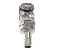 WEYIMVTO Filter valve, Pipeline Filter 1pcs 15mm 16mm 20mm Hose Filter， Garden Irrigation Tube Car Wash Pump Stainless Steel Filter Net Mesh Water Filter(15mm)
