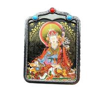 WEYIMVTO Thangka pendant Tibetan hand-painted thangka Nepal Buddhism Pendant Necklaces Tibetan silver Amulet Chinese Style Maitreya Necklace Buddha brand