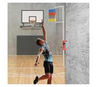 WEYIMVTO vertical jump tester, Floor-Standing/Wall-Mount Optional Volleyball Slam Dunk Training Aid Vertical Jump Test Stick Pole Tool(Colorful,4.6 9.2ft)