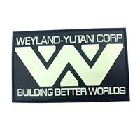 Weyland Yutani Building Better Worlds Glow in the Dark Airsoft PVC Morale Cosplay Patch