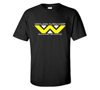 Weyland-Yutani Corp Alien 80s Ski-Fri Movie Film Black T-Shirt