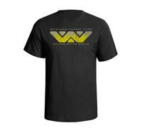 Weyland Yutani Corp, Mens Regular Fit Movie Themed T-Shirt, Made from Organic Cotton Black