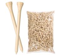weyleity Bamboo Golf Tees 500 PCS 3-1/4 inch Length | Bamboo Golf Tees, 7X Stronger Than Wood Golf Tees, Reduce Friction & Side Spin (3-1/4"(500 Pack))