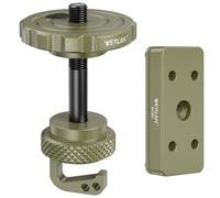 WEYLLAN Ball Head Conversion Kit for BOG DeathGrip Tripod, 6061-T6 Aluminum Ball Head Converter Adapter and Arca Swiss Saddle Mount Plate Complete Kit Combo for BOG DeathGrip Tripod (Green)