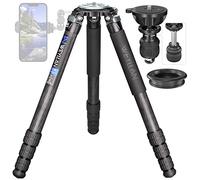 WEYLLAN LX9 Carbon Fiber Tripod Heavy Duty Camera Tripod, Professional Camera Strand with 10-Layer Carbon Fiber Tube 40mm Leg, Suitable for Telephoto Lens Shooting