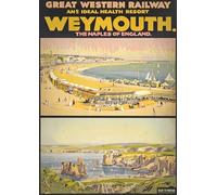 Weymouth Naples Of England Travel Poster - A4 Wall Art, Wanderlust Print, Inspirational World Map, Vintage City, Retro Poster, Home Decor for Living Room, Office, Gift Idea for Travel Lovers