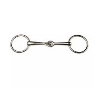 Weymouth stainless steel free ring bradoon snaffle bit for horses Weatherbeeta Korsteel