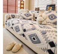 WEYOND Sofa Armrest & Back Covers for Dogs, Washable Non-Slip Couch Armrest or Backrest Covers, Pet-Friendly Furniture Protector (2 Pack, 70 x 70 cm, Dark Grey)