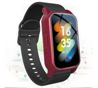 Weyot Elderly Alarm Smart Watch, Fall Alert Devices for Elderly, Fall Detection Smartwatch for Seniors, GPS Positioning Wristband, SOS Elderly Bracelet GPS Tracker,Red