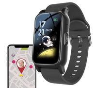 Weyot Elderly Smart Watch with Fall Detection, GPS Anti-Lost Tracker for Dementia, Alzheimer & Autism Patients, Alert Call Button, Fall Alarm Watch For Elderly,Black