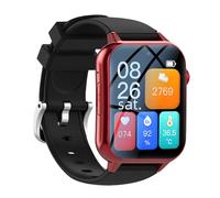 Weyot Elderly Smart Watch with Fall Detection, SOS Smart Bracelet With Emergency Call Button, Life Alert Systems for Seniors, Fall Alarm Watch For Elderly, SOS CallRed,One Size