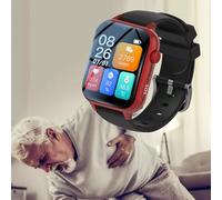 Weyot Fall Alert Devices for Elderly, 1.83'' Smart Watch for Seniors with Fall Detection, Sos Button, Incoming Call Vibration ＆ IP67 Waterproof, Emergency Bracelet for Elderly