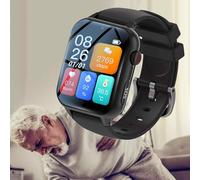 Weyot Fall Alert Devices for Elderly, 1.83'' Smart Watch for Seniors with Fall Detection, Sos Button, Incoming Call Vibration ＆ IP67 Waterproof, Emergency Bracelet for Elderly