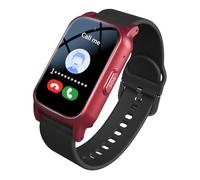 Weyot Fall Alert Devices for Elderly, Fall Detection Smartwatch for Seniors, Emergency Bracelet for Elderly, Gps Tracking Watch with Sos Button, HD Video Call & IP67 WaterproofRed,25.8x2cm