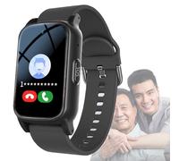 Weyot Fall Detection Smartwatch for Seniors, Fall Alert Devices for Elderly SOS Alarm Smart Watch with Fall Alert Detection and GPS Location Tracking Video Call Geo-Fence,Black