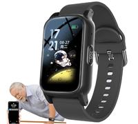 Weyot Fall Detection Smartwatch for Seniors, Health Watch, GPS Smart Watch With Fall Detection, SOS & Health Monitoring, Fall Alarm Watch For The Elderly,Black