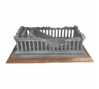 Weyot Greek Temple Model, Mini Architectural Model Ancient Greek Architecture Athena Temple Model Resin Crafts