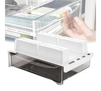 Weyot Under Desk Table Drawer Storage Organizer, Slide Out Desk Drawers, Hidden Desktop Organizer, Attachable Pencil Storage Tray Under Table 34cm/13.2in, Black C