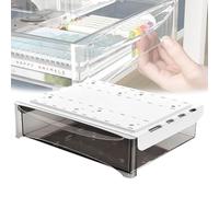 Weyot Under Desk Table Drawer Storage Organizer, Slide Out Desk Drawers, Hidden Desktop Organizer, Attachable Pencil Storage Tray Under Table 34cm/13.2in, BlackA