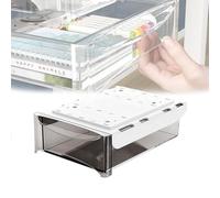 Weyot Under Desk Table Drawer Storage Organizer, Slide Out Desk Drawers, Hidden Desktop Organizer, Attachable Pencil Storage Tray Under Table 19cm/7.5in, BlackA