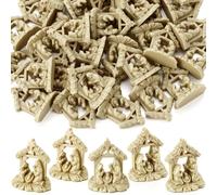 Weysat 120 Pcs Christmas Mini Resin Nativity Set Figurine Resin Jesus Nativity Scene Collection with Manger Christmas Figurines for Indoor Tabletop Decorations Gift