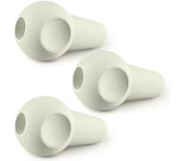 Weysat 3 Pcs Pottery Kiln Plug Peephole Plug for Kilns, 3-1/2" Long, Tapers from 1-1/4" to 3/4", Reliable Stone Pottery Tools and Accessories, Not Pure White