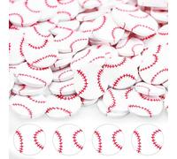 Weysat 30g Mini Baseball Polymer Clay Slices 0.2 Inch Tiny Clay Baseball Pieces Sports Sprinkles Ball Confetti for Clips Nail Art DIY Craft Party Decoration Favors for Team Sports Lover