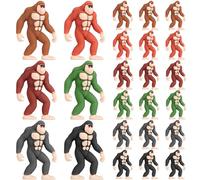 Weysat 36 Pack Mini Figurines Bulk Set PVC Small Sasquatch Figures Gift for Sasquatch Lovers Miniature Party Favors Hide and Seek Props Tabletop Birthday Cake Decor Goodie Bag (Bigfoot,Mixcolor)