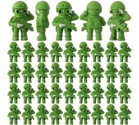 Weysat 50 Pcs Army Men Action Figures Small Green Soldier Figures Statue Soldiers Military Toys Army Party Decorations Classic Toy Set for Birthday Gifts Stuffer Filler DIY Crafts