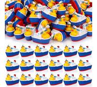 Weysat 60 Pcs Mini Resin Sailor Cruise Ducks Tiny Cruise Duck in The Ship for Hiding Miniature Sailor Figurines for Nautical Ship Party Micro Landscape Garden Decoration