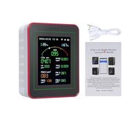 Weytoll 15-in-1 Air Quality Monitor Smart Air Quality Tester with CO2/HCHO/TVOC/AQI/PM0.3/PM1.0/PM2.5/PM10/Temperature/Humidity/Time/Alarm Clock/Timer/Countdown Timer Mobile APP WiFi A