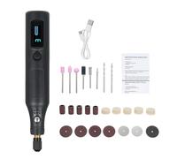 Weytoll Mini Cordless Rotary Tool with with Digital Display Screen 3-Speed Grinder Kit with 25Pcs Accessories Type-C Charging Art Craft Tool for Grinding Cutting Engraving Drilling