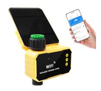 Weytoll WiFi Intelligent Garden Irrigation Control Device Auto Water Saving Irrigation Controller Solar Powered Outdoor Plant Watering Timer