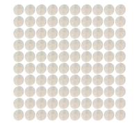 Wezalget 100-Pack Round Shells Pieces, 50mm Flat Round Natural Seashells with Hole, Blank Shell Pendants for Wind Chimes/Craft Hanging/Jewelry Making