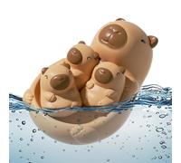 Wezalget Bathtub Toys for Kids | Capybara Animal Family Floating Tub Toy for Babies - Educational Floating Capybara for Pool Beach Parties Trips Outdoor Fun