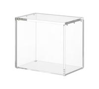 Wezalget Clear Acrylic Display Box, Acrylic Display Case with Lid, Display Stand Box Dustproof Protection Showcase for Action Figures Toys Collectibles