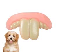 Wezalget Dog Dentures | Funny Silicone Fake Teeth Toy, Tear-Resistant, Dog Halloween Costume Decorating Supplies