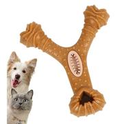 Wezalget Dog Teeth Cleaning Toy - Interactive Slow Feeder Tough Puzzle Toys,Bite-resistant Puppy Chewing Supplies, Food Dispenser for Medium Large Animals Training Playing