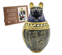 Wezalget Dog Urn, Hollow Pet Urns for Dogs, Hollow Box with Resin Base Engraved Keepsakes for Commemorative Memory Burial Funeral Sympathy Death Remembrance