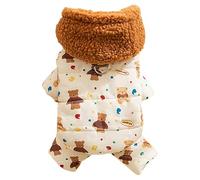 Wezalget Dog Winter Jacket - Warm Dog Jacket With Hooded Design Soft Puppy Clothes - Winter Dog Jacket With Traction Buckle, Puppy Sweater For Daily Walks, Outdoor
