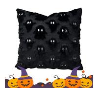 Wezalget Fall Pillow Covers | Throw Pillow Covers,Invisible Zipper Ghost Home Decoration for Camping Site Party Setup Front Porch Living Room Couch Outdoor Indoor Photo Backdrop